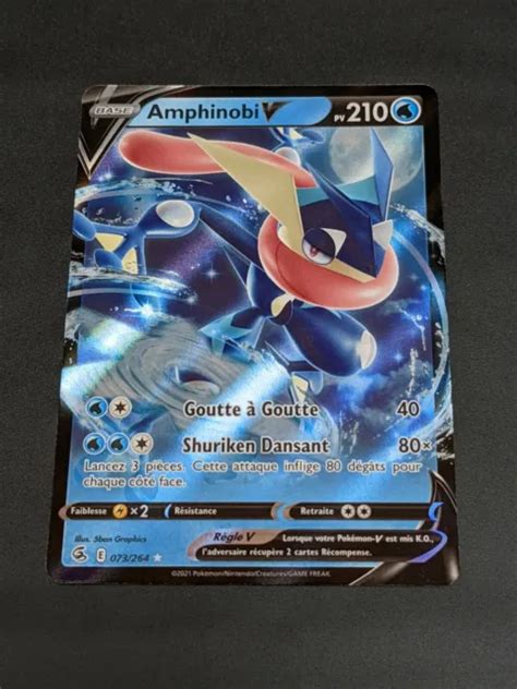 Carte Pok Mon Amphinobi V Poing De Fusion Eb Neuf Fr Holo Eur