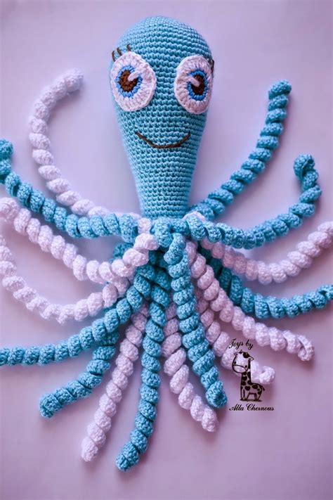 Toys by Alla Chernous: Осьминожки для крошек | Вязаные игрушки, Игрушки ...