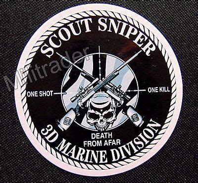 USMC 3rd Marine Division Scout Sniper Waterproof Vinyl Decal | eBay