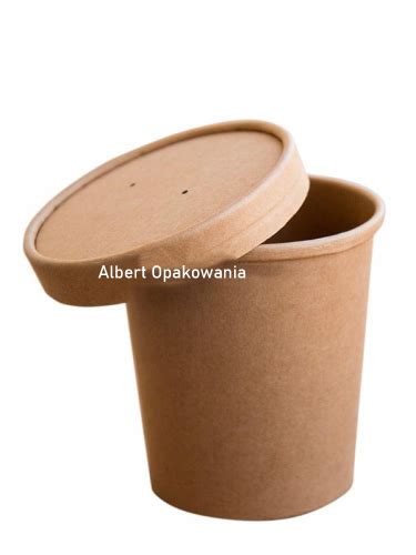 Pojemnik Papierowy Na Zupy Kraft 470ML A 25 Hurtownia Albert Opakowania