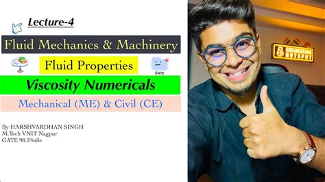 Fluid Mechanics Fluid Properties Lec Practice Prob For Gate