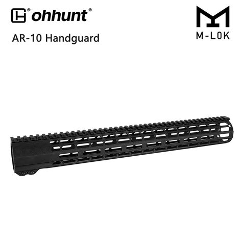 Ar10 Lr308 M Lok Handguard With Barrel Nut Round Lightweight 17 Inch Ohhunt