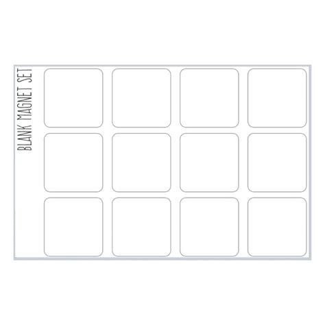 Blank Magnet Set Preppd Kids