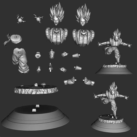 Gogeta Super Saiyajin Dragon Ball Z 3d Model 3d Printable Cgtrader