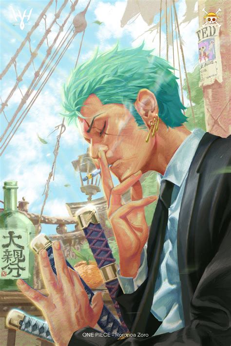 Download Anime Roronoa Zoro PFP Fan Art Wallpaper | Wallpapers.com