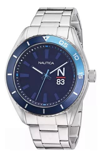 Reloj Para Hombre Nautica Finn World Napfwf Plateado Env O Gratis