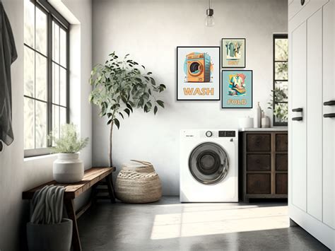 Set Laundry Art Prints Crisp Clean Wall Art Laundry Room Etsy