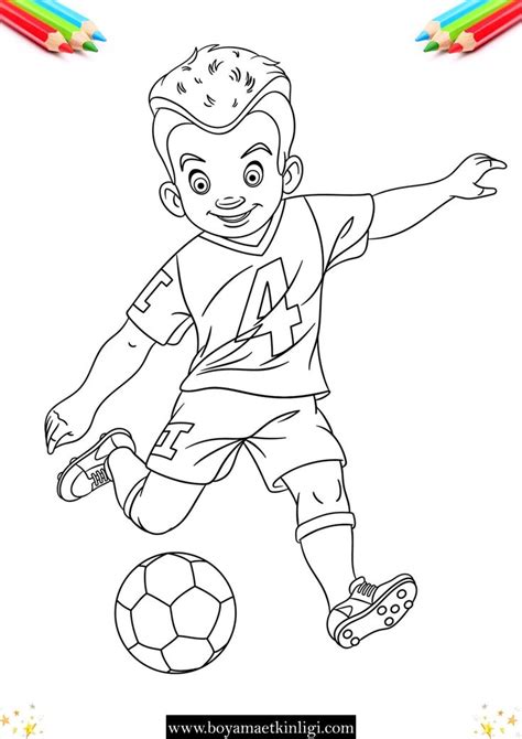 Futbolcu Boyama Pdf 2023 In 2024 Coloring Pages Cute Cartoon Sketches