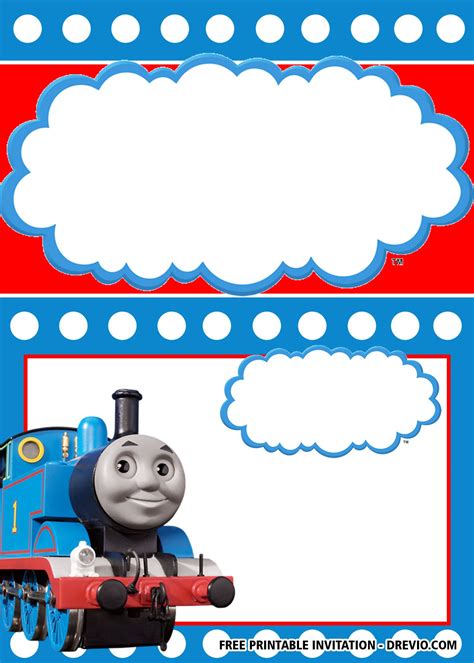 Free Printable Thomas The Train Birthday Invitations Template Free