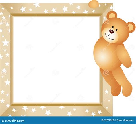 Teddy Bear Hanging In The Frame Stock Vector Illustration Of