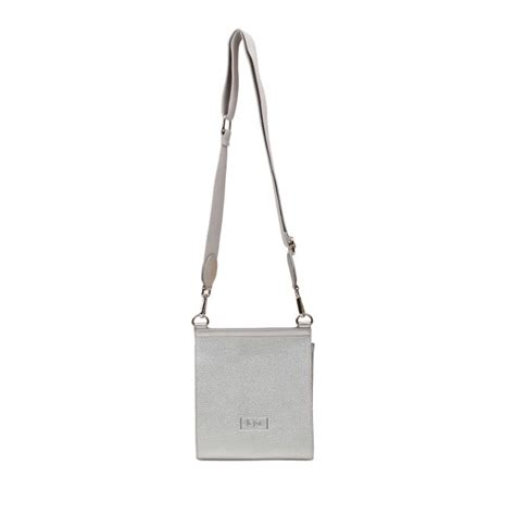 Alice Wheeler Bloomsbury Cross Body Bag In Silver Edmonds