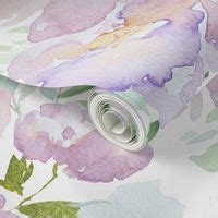 8" Lilac Roses Wallpaper | Spoonflower