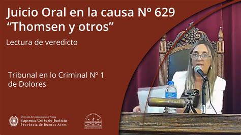 Interrupción Momentánea De La Lectura Del Veredicto Por La Descompensación De Thomsen Será