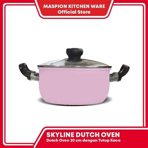 Promo Maspion Skyline Dutch Oven 20 Cm Tutup Kaca Panci Stainless