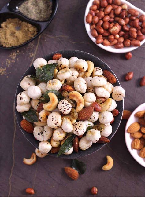 Roasted Makhana Phool Makhana Trail Mix Cook With Kushi