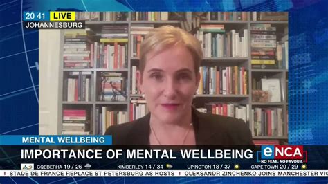 ON AIR One Can Never Overemphasise The Importance Of Mental Wellbeing