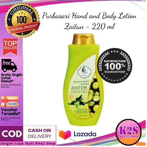 Purbasari Hand And Body Lotion Zaitun Ml Bisa Bayar Di Tempat Cod