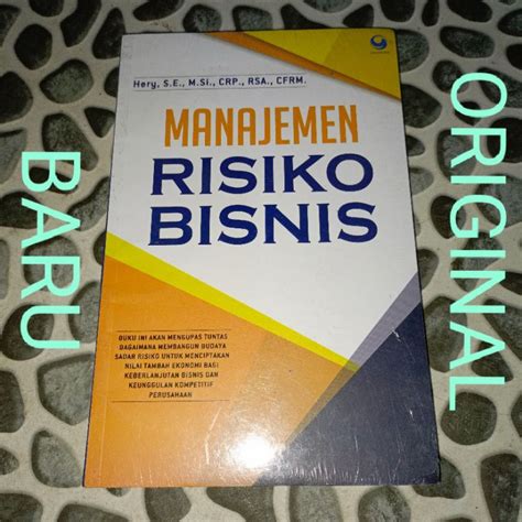 Jual Buku Manajemen Risiko Resiko Bisnis Dan Keunggulan Kompetitif