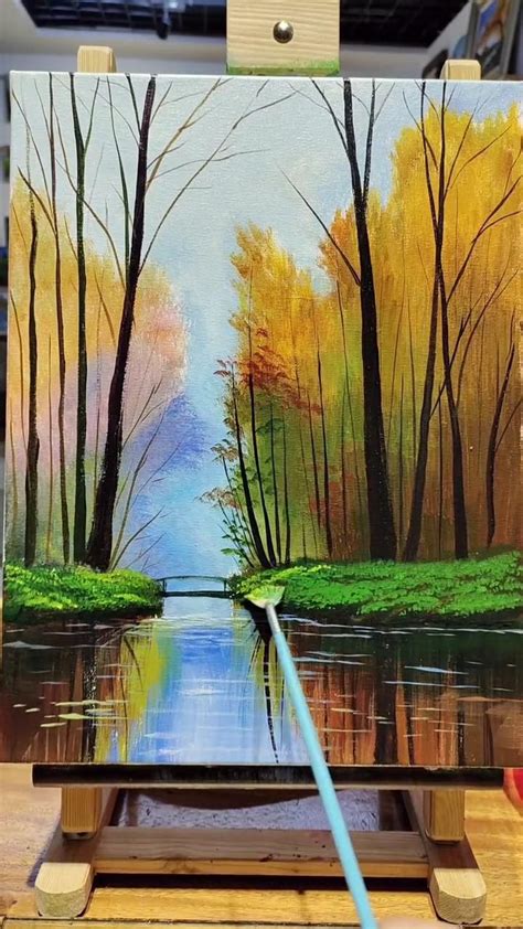 How To Draw Beautiful Scenery With Artbeek Acrylic Landscape Art