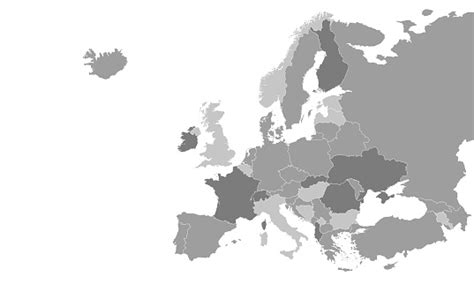 Europe Map Isolated On A White Background Europe Map High Detailed Vector Illustration Stock ...