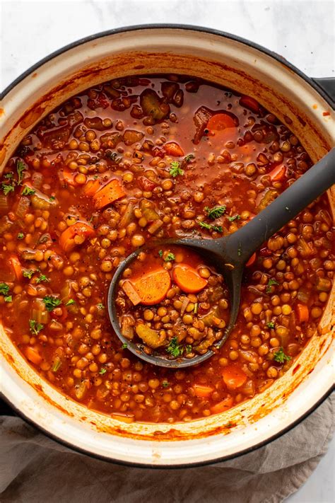 Classic Lentil Soup From My Bowl