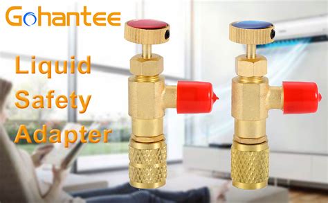 Gohantee R12 R410 Refrigerant Charging Valve R12 R22 14“ Male To 14” Female R410