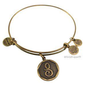 Alex And Ani Jewelry Alex And Ani Womens Antique Gold Cursive