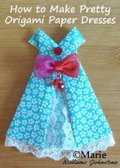 How To Fold A Hankie Into A Dress Fold Like Origami Paper Dress