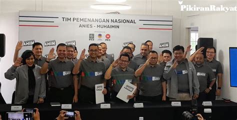 Line Up Timnas Pemenangan Amin Anies Baswedan Cak Imin Siap Untuk