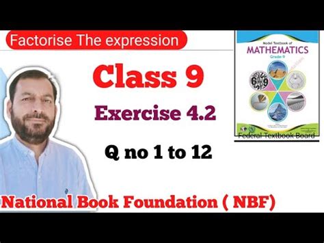 Class 9 Exercise 4 2 NBF Maths Ex 4 2 Class 9th Federal Board FBISE