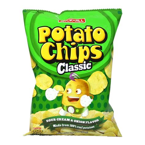 Jack N Jill Potato Chips Sour Cream And Onion Flavor G Shopee