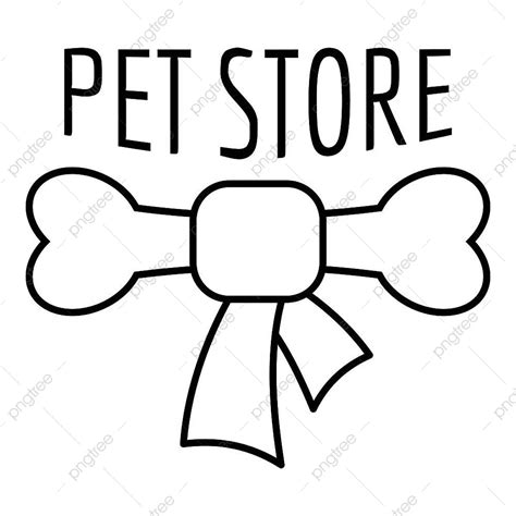 Pet Store Logo Vector Design Images Pet Store Bone Logo Pet Drawing