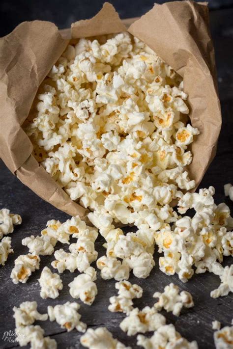 How To Make Microwave Popcorn In A Brown Paper Bag Recipe Homemade Popcorn Homemade Popcorn