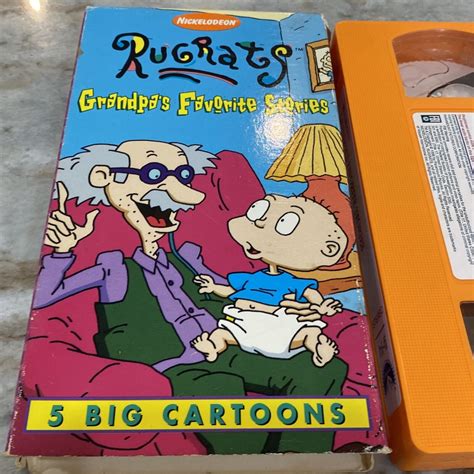 Rugrats Grandpas Favorite Stories Vhs 1997 Nickelodeon Rare 1st Orange 97368378834 Ebay