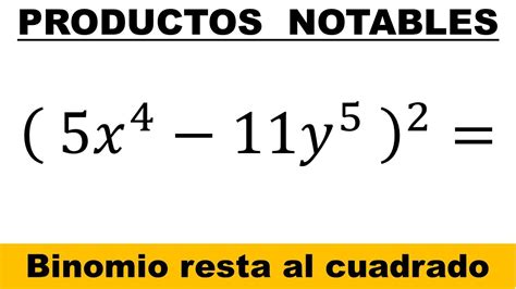 Productos Notables Binomio Al Cuadrado Ejercicios Resueltos