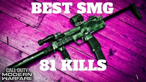 Best Smg In Cod Modern Warfare Insane Kill Game Youtube