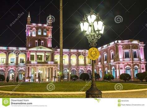 Lopez Presidential Palace. Asuncion, Paraguay Capital Stock Image ...