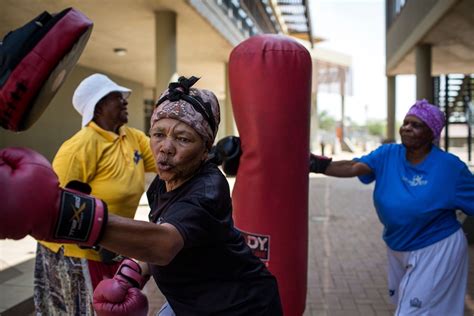 In Pictures South Africas Boxing Grannies Pack Quite A Punch