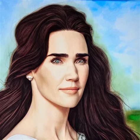 Jennifer Connelly Head And Shoulders Portrait Stable Diffusion