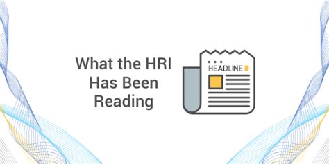 What The Hri Is Reading Right Now August 2020