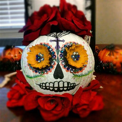 My Sugar Skull Pumpkin Sugar Skull Pumpkin, Pumpkin Art, Pumpkin ...