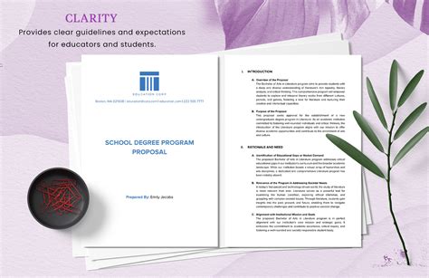 School Degree Program Proposal Template In Word Pdf Google Docs