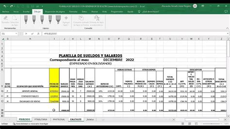 PLANILLAS DE SUELDOS Y SALARIOS COMPLETA YouTube