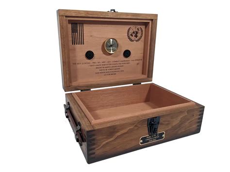 Custom Military Humidor Custom Desktop Cigar Box