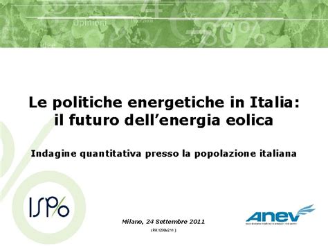 Le Politiche Energetiche In Italia Il Futuro Dellenergia