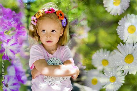 Summer flower background, bouquets of flowers Stock Photo | Adobe Stock