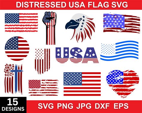 Distressed Usa Flag Usa Flag Svg American Flag Svg - Etsy