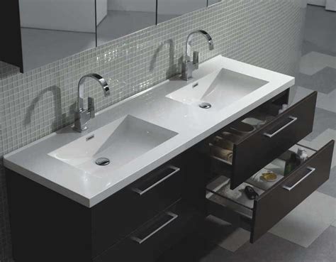 Camino Modern Double Vanity Espresso Solid Surface Top Tn A Wg