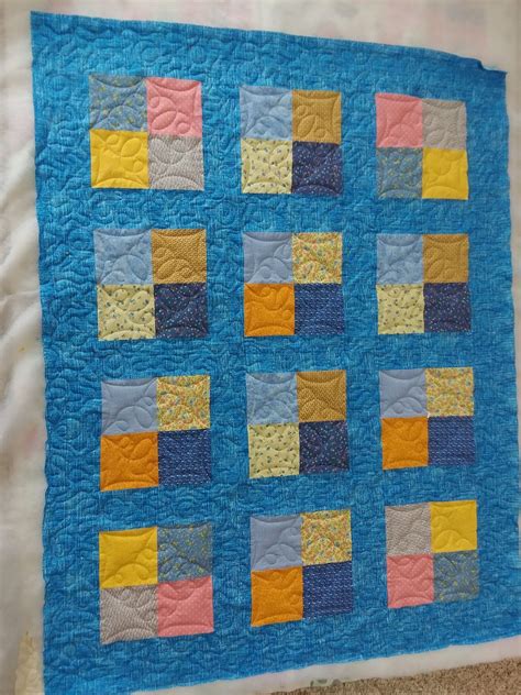 Down To Sew 4 Patch Baby Quilt