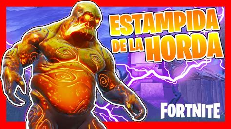 COMO completar los Desafíos de ESTAMPIDA DE LA HORDA FORTNITE TODO